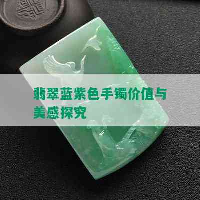 翡翠蓝紫色手镯价值与美感探究