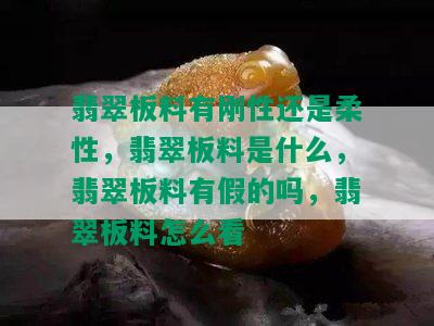 翡翠板料有刚性还是柔性，翡翠板料是什么，翡翠板料有假的吗，翡翠板料怎么看