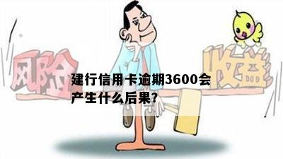 建行信用卡逾期3600会产生什么后果？