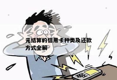 元结算的信用卡种类及还款方式全解