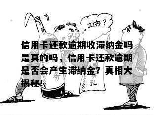 信用卡还款逾期收滞纳金吗是真的吗，信用卡还款逾期是否会产生滞纳金？真相大揭秘！