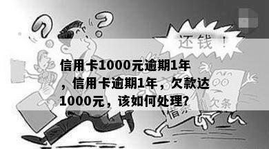 信用卡1000元逾期1年，信用卡逾期1年，欠款达1000元，该如何处理？