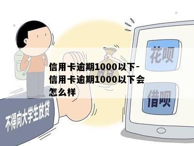 信用卡逾期1000以下-信用卡逾期1000以下会怎么样