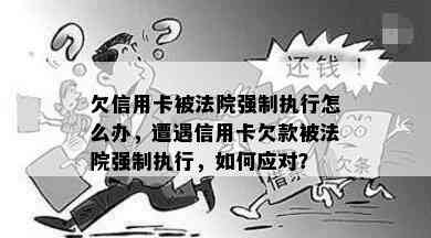 欠信用卡被法院强制执行怎么办，遭遇信用卡欠款被法院强制执行，如何应对？