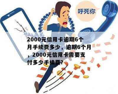 2000元信用卡逾期6个月手续费多少，逾期6个月，2000元信用卡需要支付多少手续费？