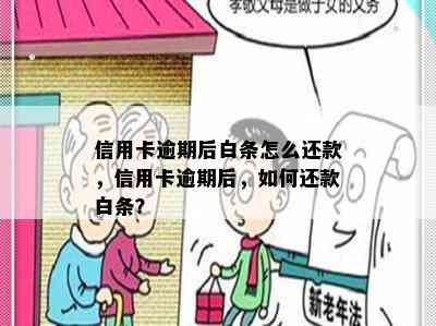 信用卡逾期后白条怎么还款，信用卡逾期后，如何还款白条？