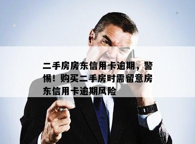 二手房房东信用卡逾期，警惕！购买二手房时需留意房东信用卡逾期风险