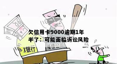 欠信用卡9000逾期1年半了：可能面临诉讼风险