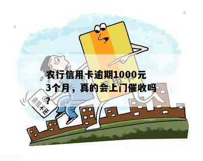 农行信用卡逾期1000元3个月，真的会上门吗？