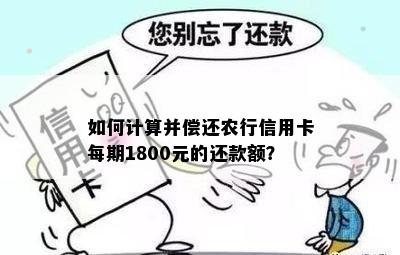 如何计算并偿还农行信用卡每期1800元的还款额？