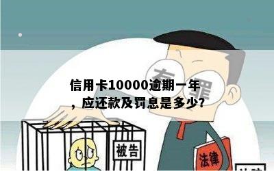 信用卡10000逾期一年，应还款及罚息是多少？