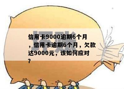 信用卡9000逾期6个月，信用卡逾期6个月，欠款达9000元，该如何应对？