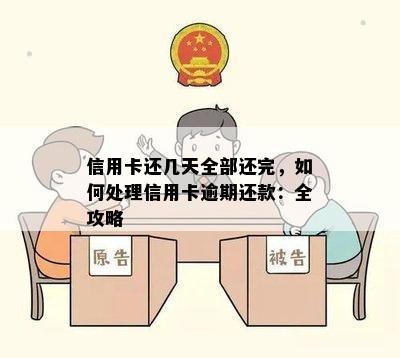 信用卡还几天全部还完，如何处理信用卡逾期还款：全攻略