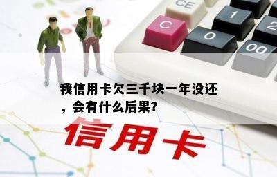 我信用卡欠三千块一年没还，会有什么后果？