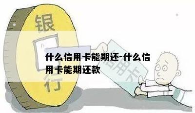 什么信用卡能期还-什么信用卡能期还款