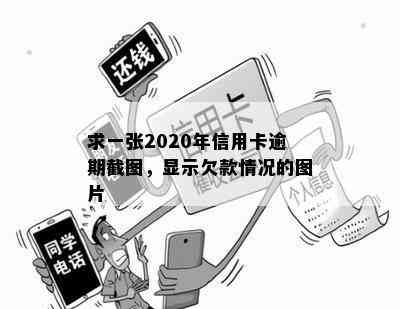 求一张2020年信用卡逾期截图，显示欠款情况的图片