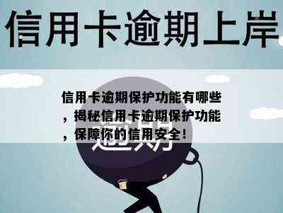 信用卡逾期保护功能有哪些，揭秘信用卡逾期保护功能，保障你的信用安全！