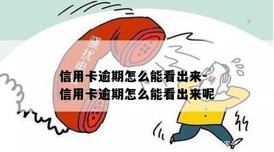 信用卡逾期怎么能看出来-信用卡逾期怎么能看出来呢