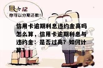 信用卡逾期利息违约金高吗怎么算，信用卡逾期利息与违约金：是否过高？如何计算？