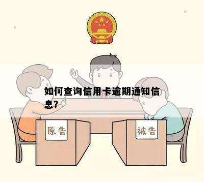 如何查询信用卡逾期通知信息？