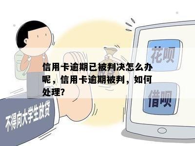 信用卡逾期已被判决怎么办呢，信用卡逾期被判，如何处理？