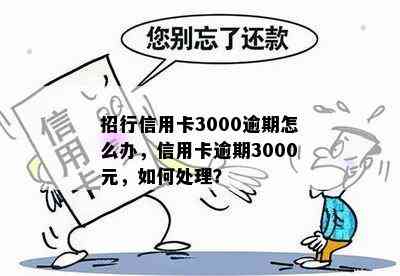 招行信用卡3000逾期怎么办，信用卡逾期3000元，如何处理？