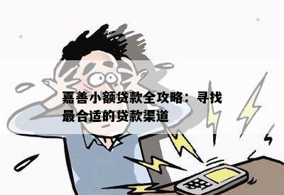 嘉善小额贷款全攻略：寻找最合适的贷款渠道