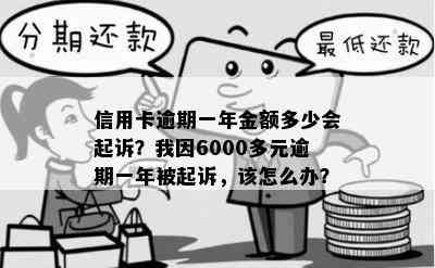 信用卡逾期一年金额多少会起诉？我因6000多元逾期一年被起诉，该怎么办？