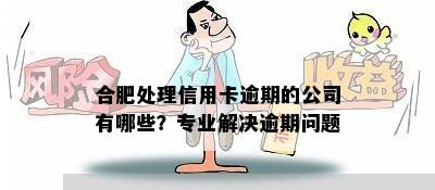 合肥处理信用卡逾期的公司有哪些？专业解决逾期问题