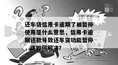 还车贷信用卡逾期了被暂停使用是什么意思，信用卡逾期还款导致还车贷功能暂停，该如何解决？