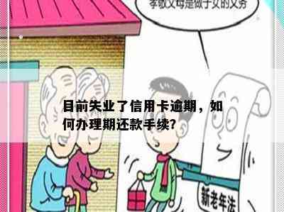 目前失业了信用卡逾期，如何办理期还款手续？