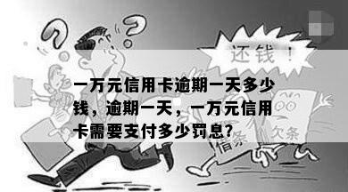 一万元信用卡逾期一天多少钱，逾期一天，一万元信用卡需要支付多少罚息？