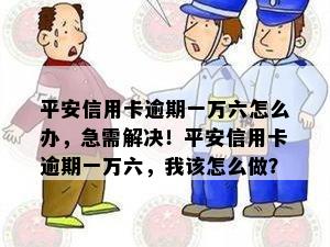 平安信用卡逾期一万六怎么办，急需解决！平安信用卡逾期一万六，我该怎么做？