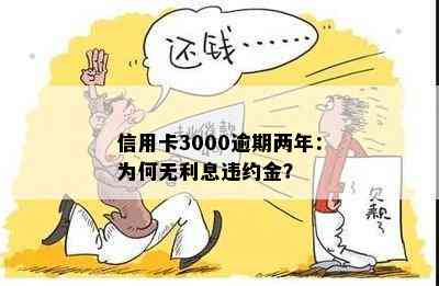 信用卡3000逾期两年：为何无利息违约金？