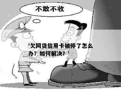 '欠网贷信用卡被停了怎么办？如何解决？'