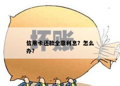 信用卡还款全靠利息？怎么办？