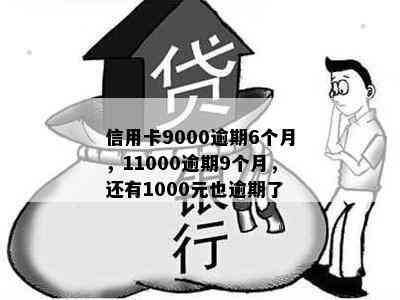 信用卡9000逾期6个月，11000逾期9个月，还有1000元也逾期了