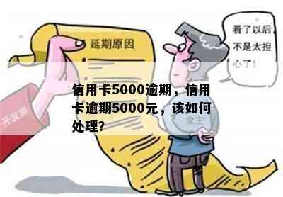 信用卡5000逾期，信用卡逾期5000元，该如何处理？