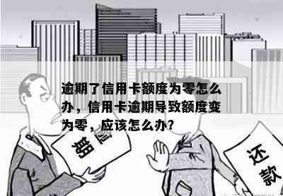 逾期了信用卡额度为零怎么办，信用卡逾期导致额度变为零，应该怎么办？