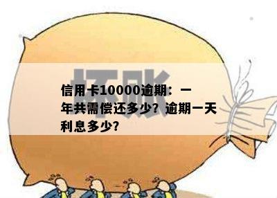 信用卡10000逾期：一年共需偿还多少？逾期一天利息多少？