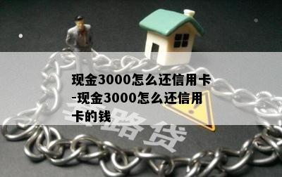 现金3000怎么还信用卡-现金3000怎么还信用卡的钱