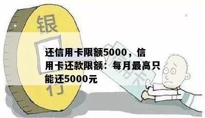 还信用卡限额5000，信用卡还款限额：每月更高只能还5000元