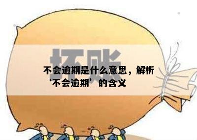 不会逾期是什么意思，解析‘不会逾期’的含义