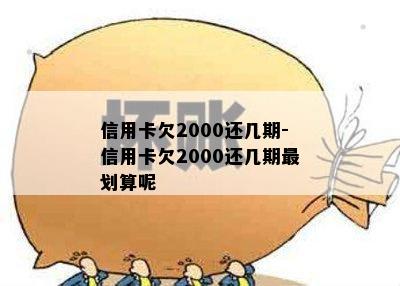 信用卡欠2000还几期-信用卡欠2000还几期最划算呢