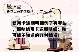 信用卡逾期明细例子有哪些，揭秘信用卡逾期明细：你可能不知道的几种情况！