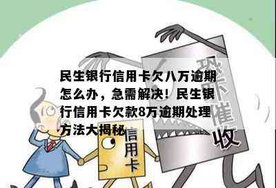 民生银行信用卡欠八万逾期怎么办，急需解决！民生银行信用卡欠款8万逾期处理方法大揭秘