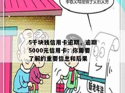 5千块钱信用卡逾期，逾期5000元信用卡：你需要了解的重要信息和后果