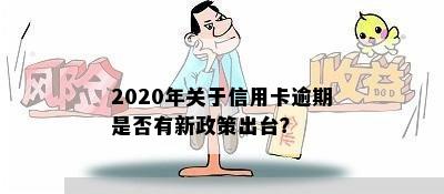 2020年关于信用卡逾期是否有新政策出台？