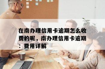 在南办理信用卡逾期怎么收费的呢，南办理信用卡逾期：费用详解