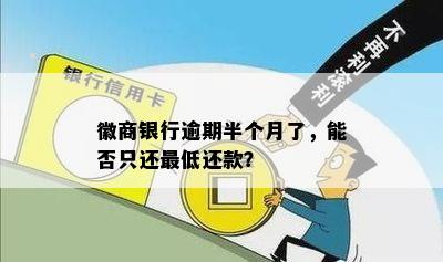 徽商银行逾期半个月了，能否只还更低还款？